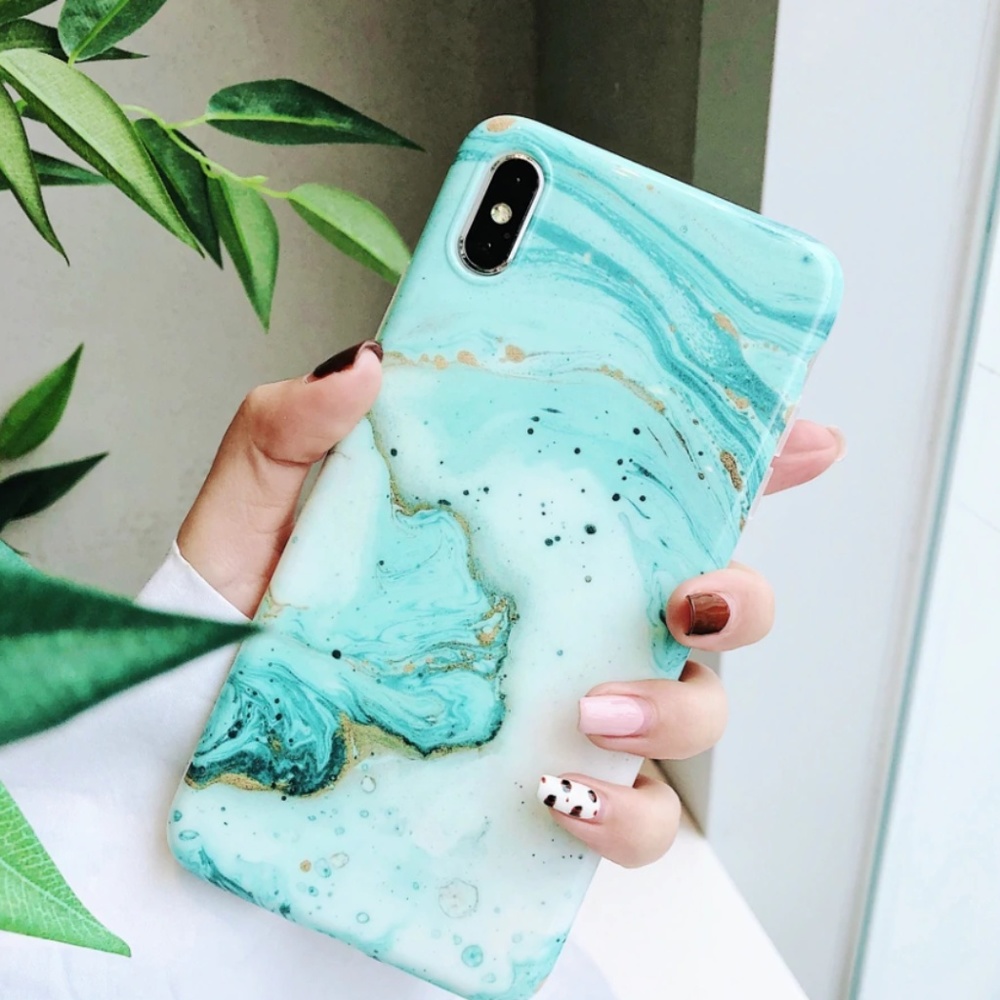 Green Marble TPU Soft Case iPhone X/XS/XS Max / XR